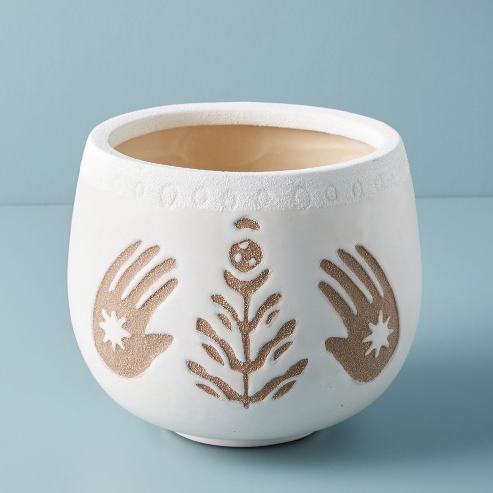 New Anthropologie Gaia Planting Pot Size Large Gorgeous Garden Accessories